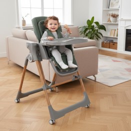 Bebe Stars Serenna Αναδιπλούμενο Καρεκλάκι Φαγητού 2 in 1 με Ρυθμιζόμενο Ύψος Πράσινο 871-176